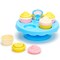 Green Toys: Cupcake Set - 16pc Mix & Match Dessert Assembly, Bakery Stand, Pastel Hues, Kitchen Food Pretend Play, Recycled Material, Kids-Toddlers 2+